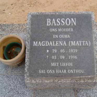 BASSON Magdalena 1939-1996