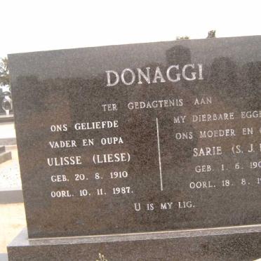 DONAGGI Ulisse 1910-1987 &amp; S.J.E. 1907-1986