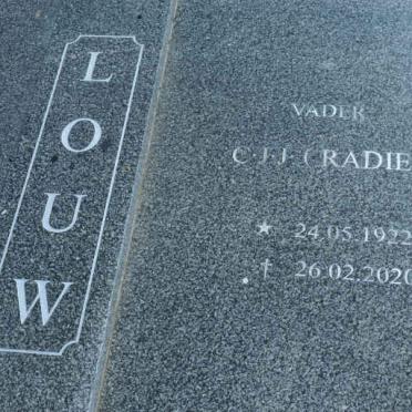 LOUW C.J.J. 1922-2020 &amp; A.J.E. COETZEE 1928-2017