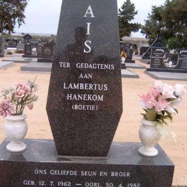 MARAIS Lambertus Hanekom 1962-1982