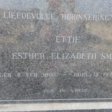 SMIT Esther Elizabeth 1890-1965