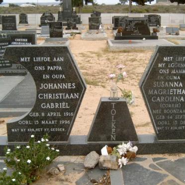 TOLKEN Johannes Christiaan Gabriël 1916-1996 &amp; Susanna Magrietha Carolina BOONZAAIER 1914-1986