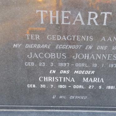 THEART Jacobus Johannes 1897-1973 &amp; Christina Maria 1901-1981