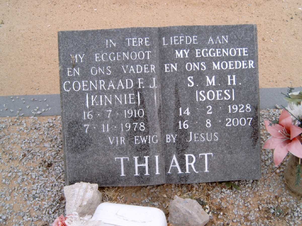 THIART F.J. 1910-1978 &amp; S.M.H. 1928-2007