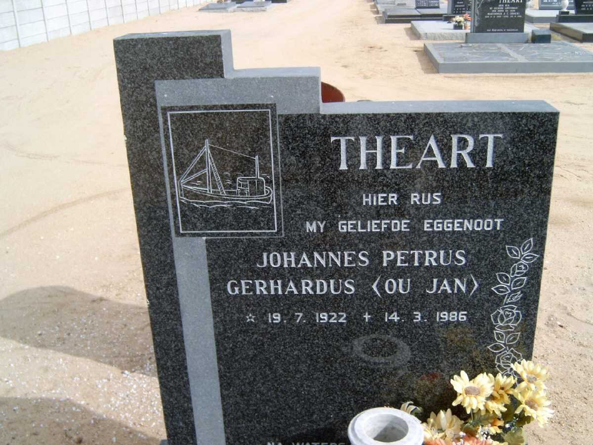 THEART Johannes Petrus Gerhardus 1922-1986