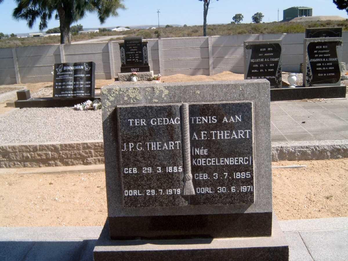 THEART J.P.G. 1885-1979 &amp; A.E. KOEGELENBERG 1895-1971