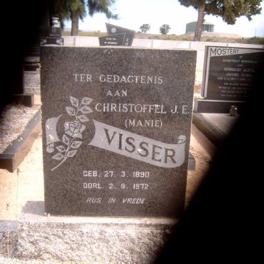 VISSER Christoffel J.E. 1890-1972