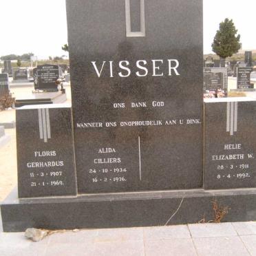 VISSER Floris Gerhardus 1907-1069 &amp; Helie Elizabeth W. 1911-1992