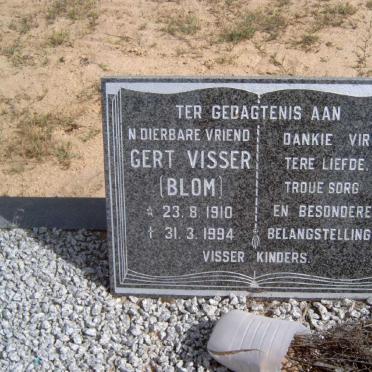 VISSER Gert 1910-1994