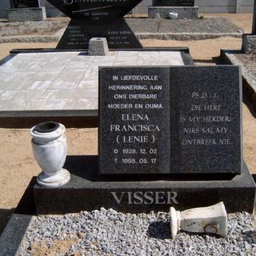 VISSER Elena Francisca 1928-1995