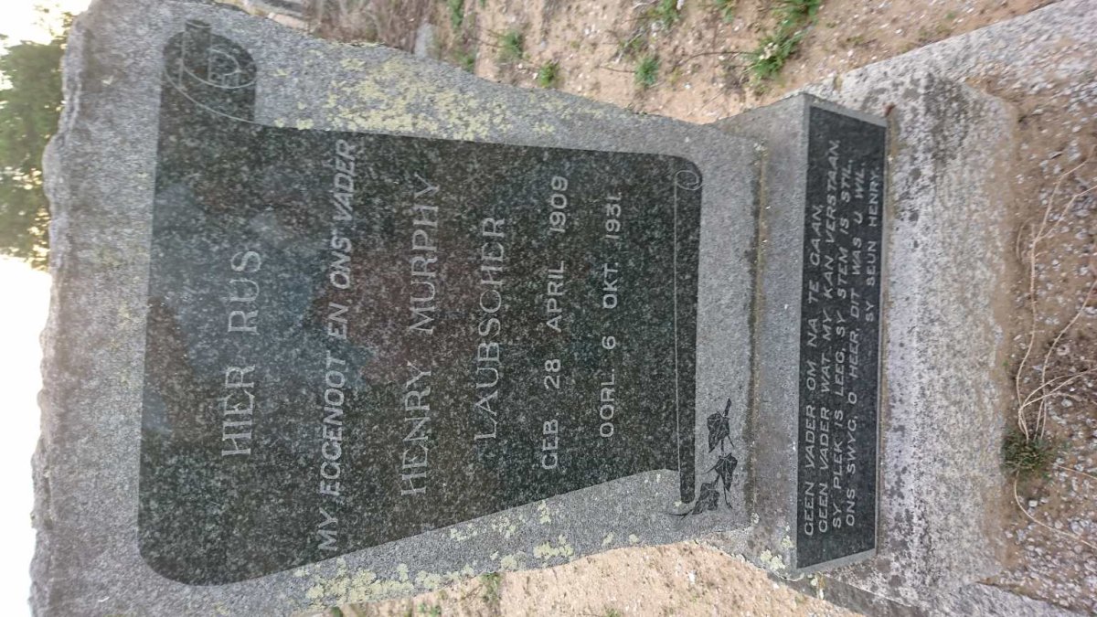 LAUBSCHER Henry Murphy 1909-1931