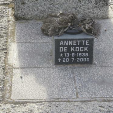KOCK Annette, de 1939-2000