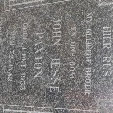 PAXTON John Jesse -1953