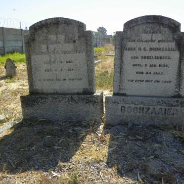 BOONZAAIER Johannes C.C. 1883-1964 &amp; Anna M.G. KOEGELENBERG -1934