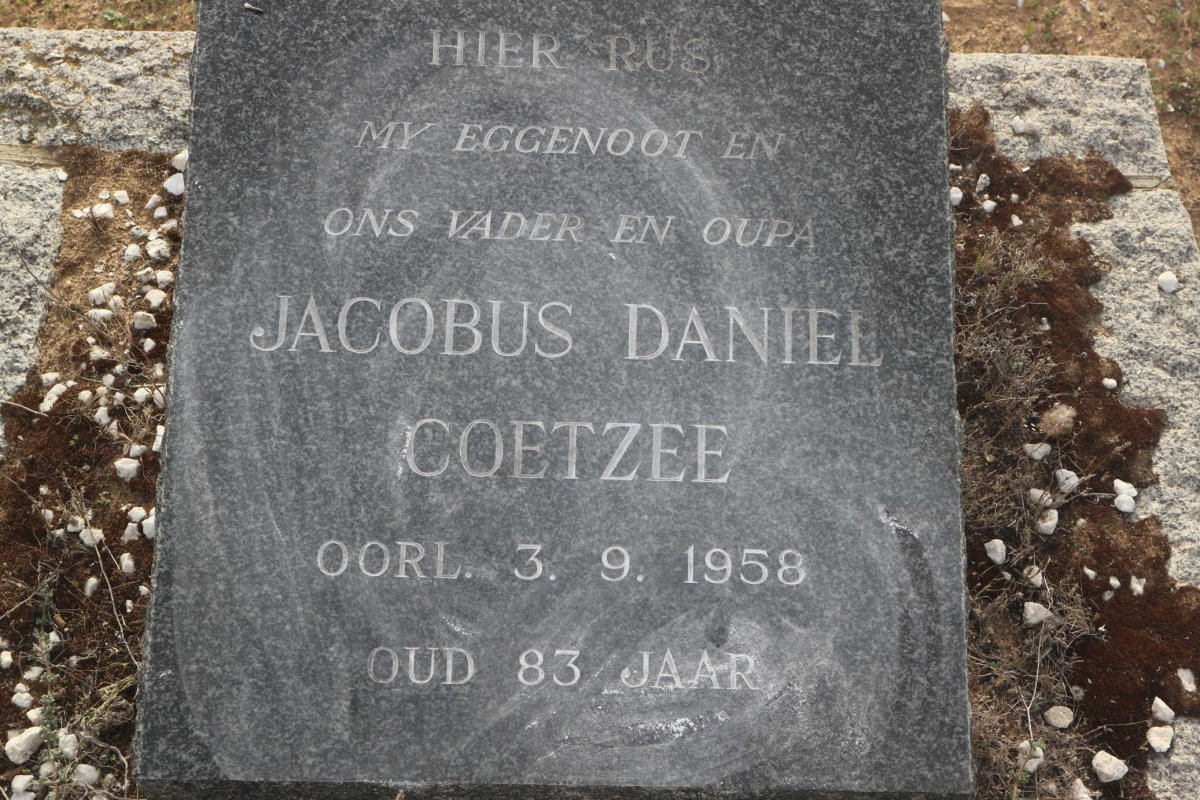 COETZEE Jacobus Daniel -1958