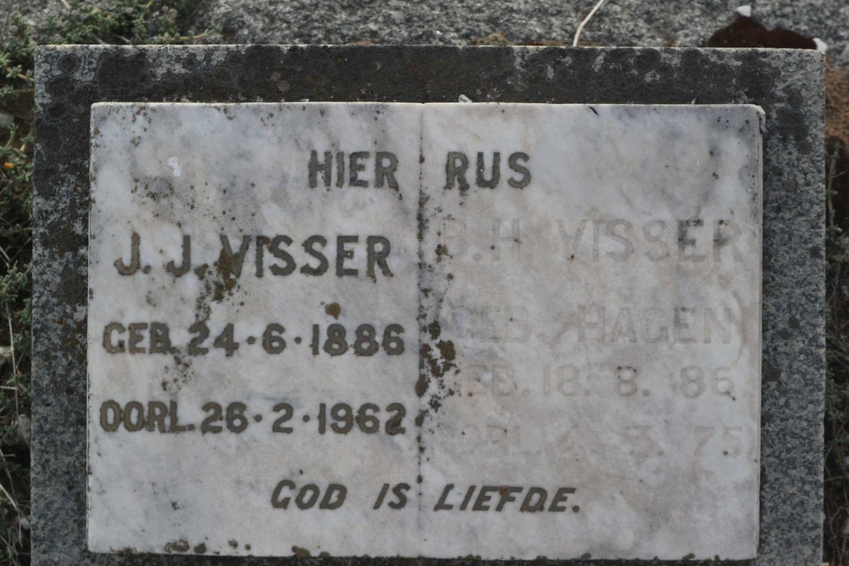 VISSER J.J. 1886-1962 &amp; B.H. HAGEN 1886-1975