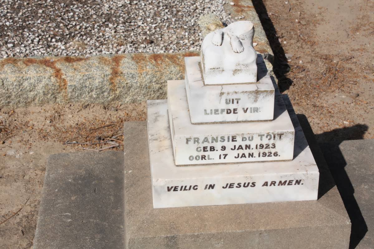 TOIT Fransie, du 1923-1926