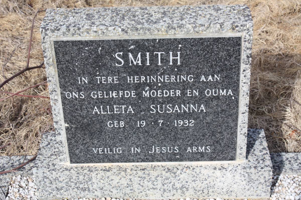 SMITH Alleta Susanna 1932-