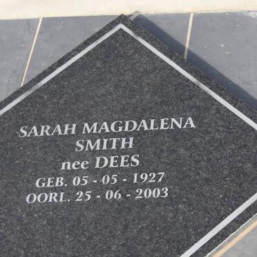 SMITH Oukoos Jacobus Henry Alexander 1924-1983 &amp; Sarah Magdalena DEES 1927-2003