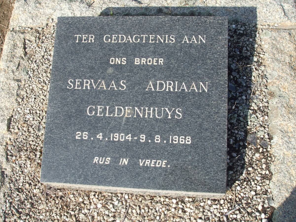 GELDENHUYS Servaas Adriaan 1904-1968