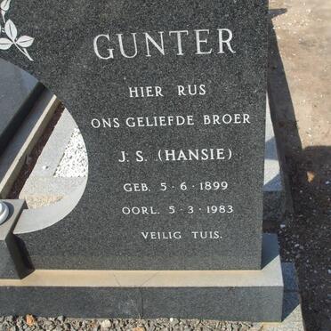 GUNTER J.S. 1899-1983