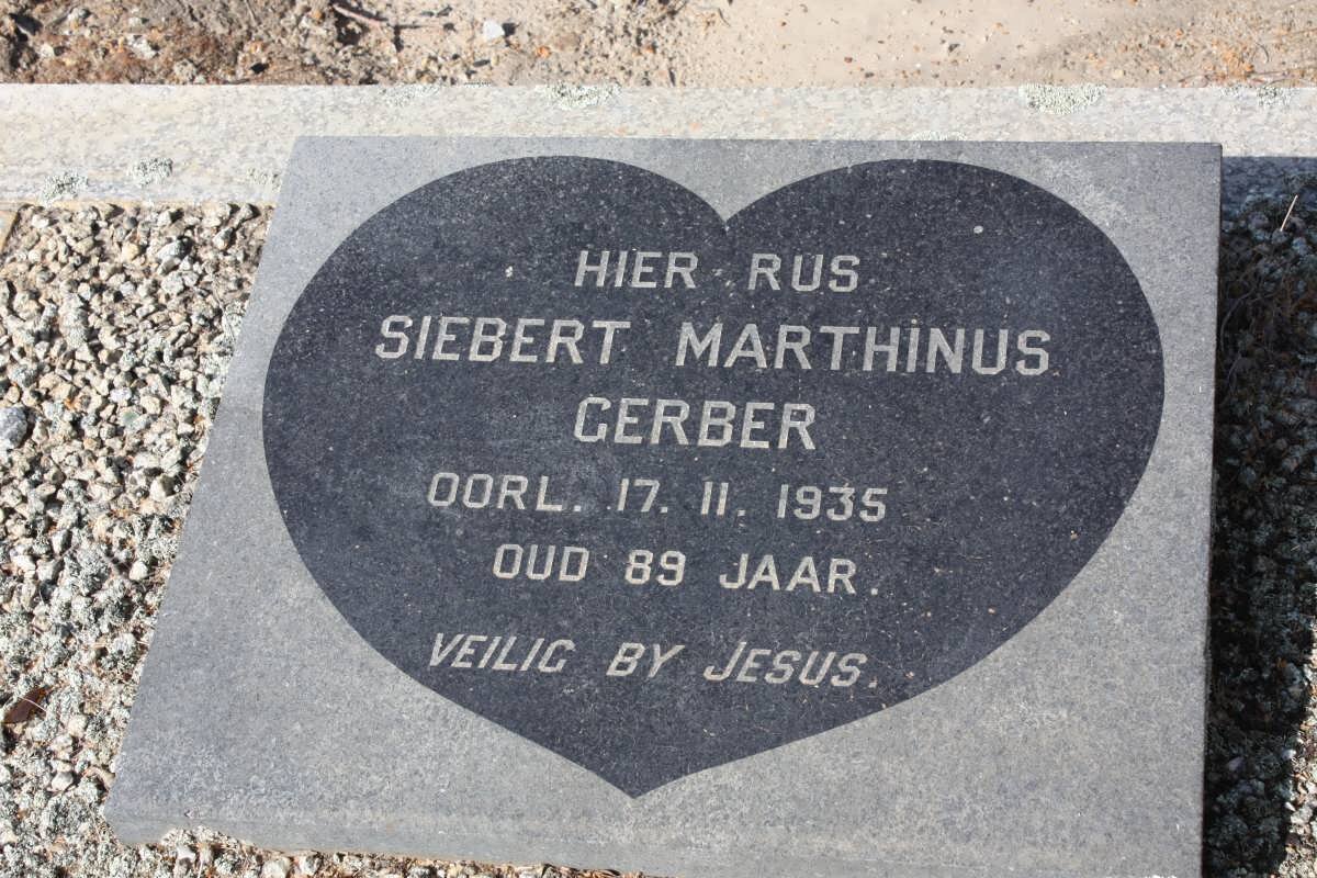 GERBER Siebert Marthinus -1935