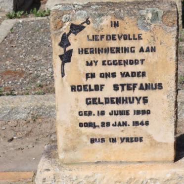 GELDENHUYS Roelof Stefanus 1890-1946