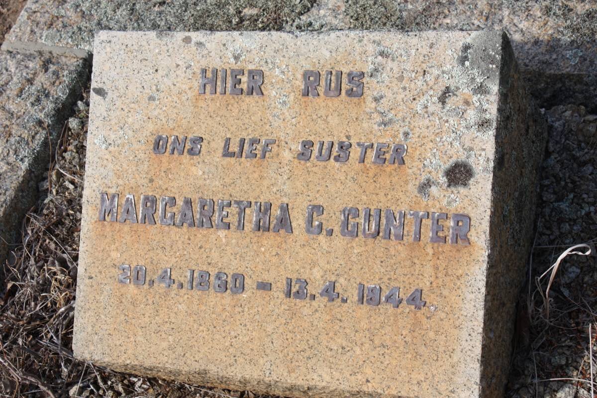GUNTER Margaretha C. 1860-1944