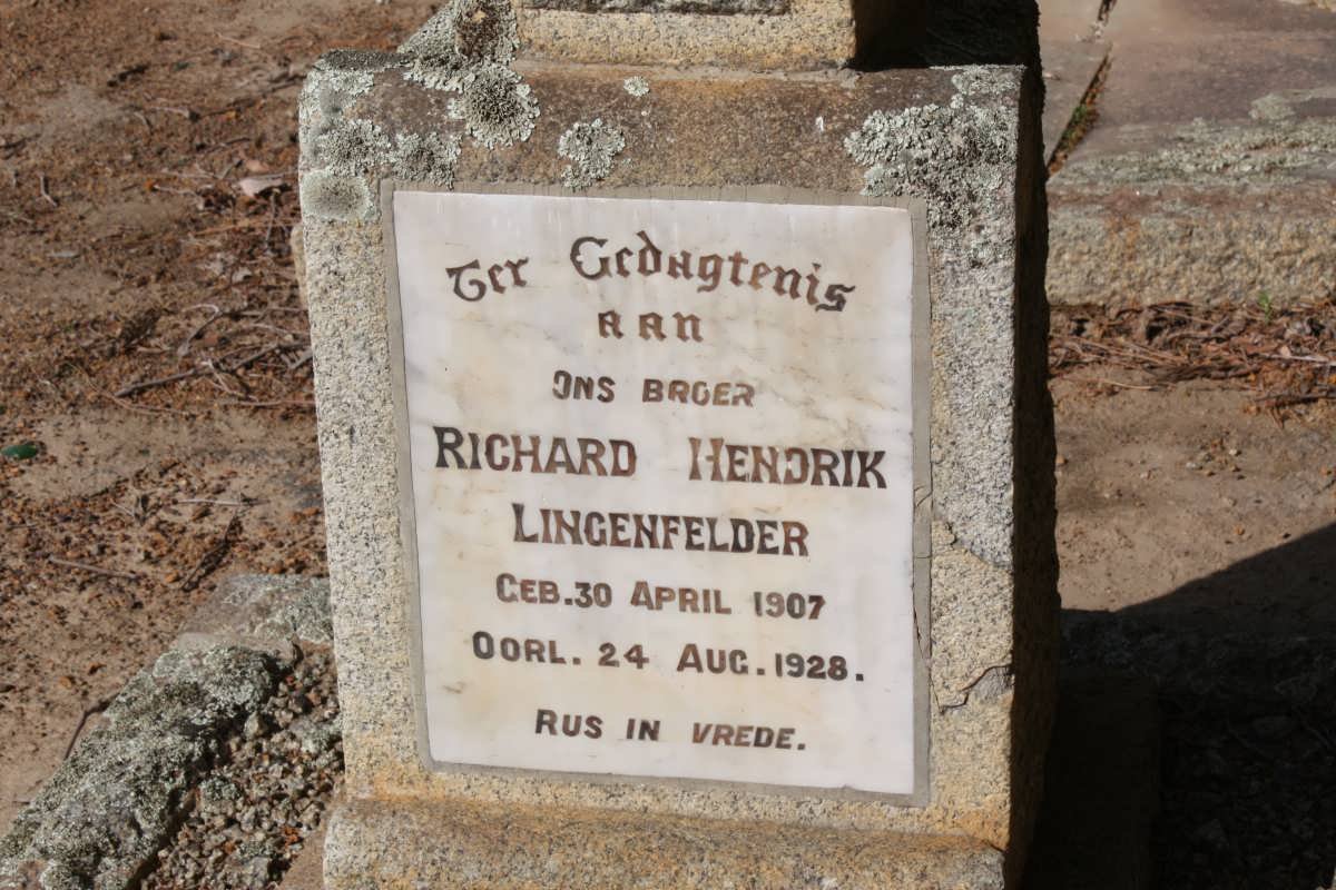 LINGENFELDER Richard Hendrik 1907-1928
