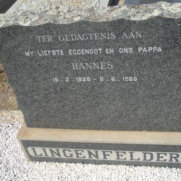 LINGENFELDER Hannes 1928-1966