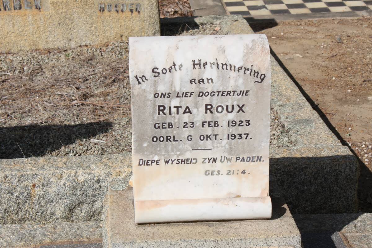 ROUX Rita 1923-1937