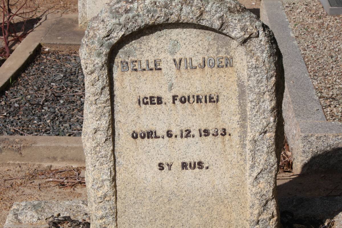 VILJOEN Belle nee FOURIE -1933
