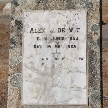 WIT Alex J., de 1853-1929