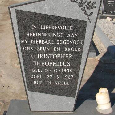 BOTHA Christopher Theophilus 1952-1987