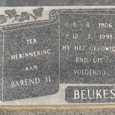 BEUKES Barend H. 1906-1993