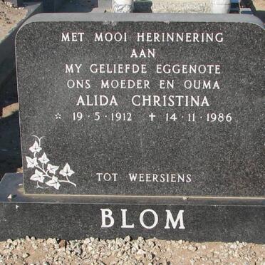 BLOM Alida Christina 1912-1986
