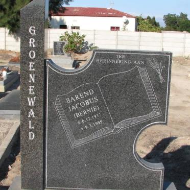 GROENEWALD Barend Jacobus 1937-1999