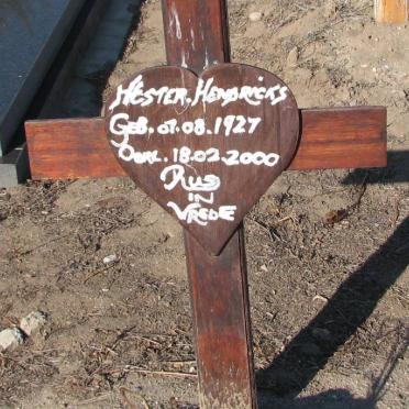 HENDRICKS Hester 1927-2000