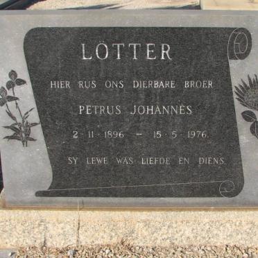 LOTTER Petrus Johannes 1896-1976