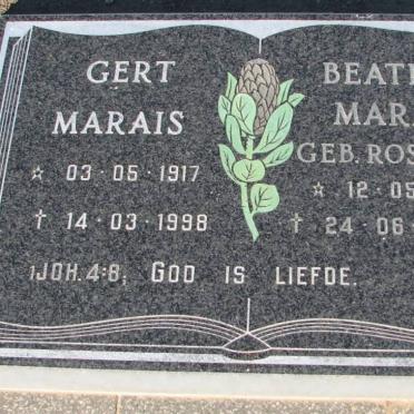 MARAIS Gert 1917-1998 &amp; Beatrix ROSSOUW 1918-2000