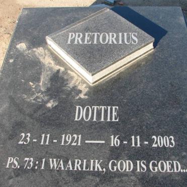 PRETORIUS Dottie 1921-2003