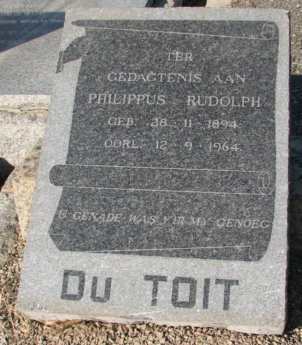 TOIT Philippus Rudolph, du 1894-1964