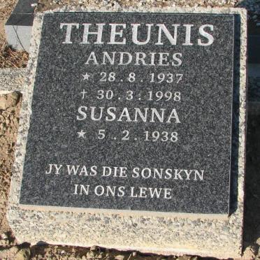 THEUNIS Andries 1937-1998 &amp; Susanna 1938-