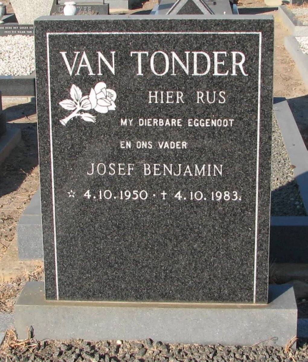 TONDER Josef Benjamin, van 1950-1983