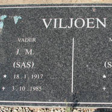 VILJOEN J.M. 1917-1985 &amp; S.J. 1919-1991