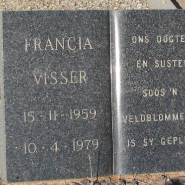 VISSER Francina 1959-1979