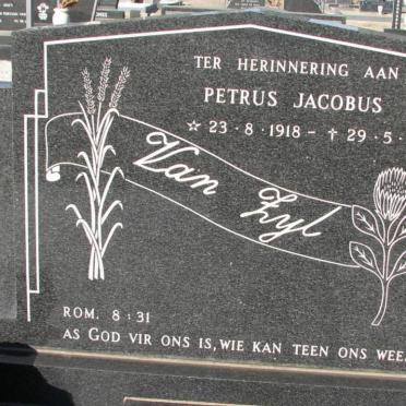 ZYL Petrus Jacobus, van 1918-1980
