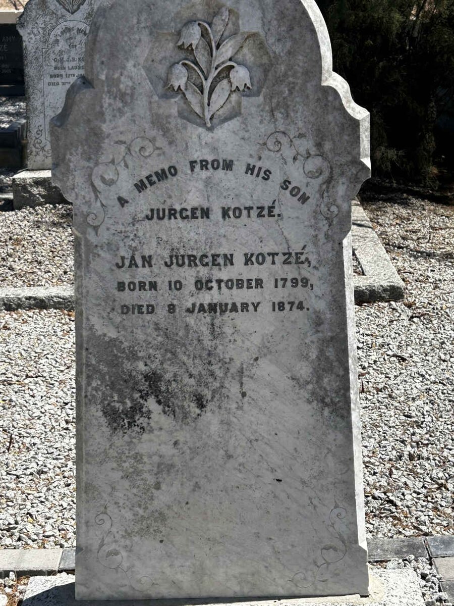 KOTZE Jan Jurgen 1799-1874