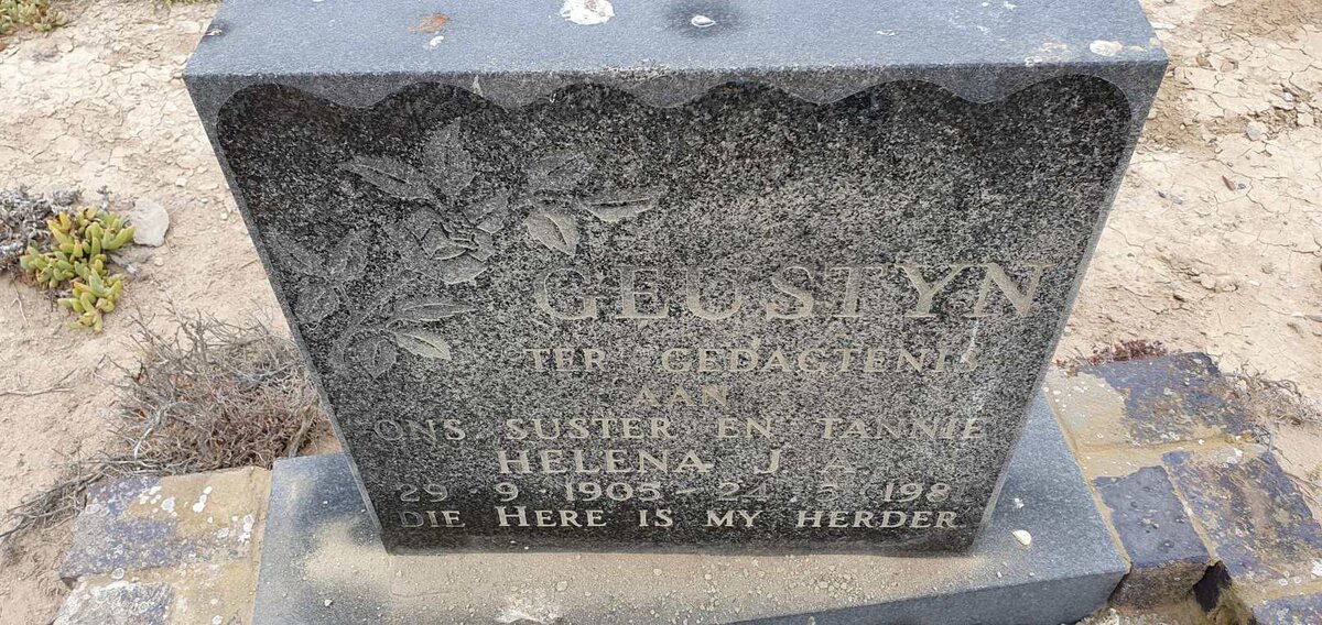 GEUSTYN Helena J.A. 1905-1981