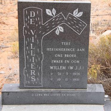 VILLIERS Willem J.J., de 1936-1991